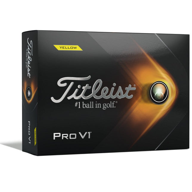 Titleist Pro V1 golfballen geel