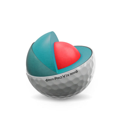 Titleist Pro V1x golfballen bedrukken layers