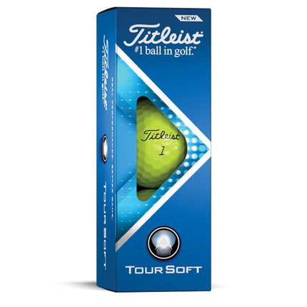 Titleist Tour Soft golfballen geel sleeve