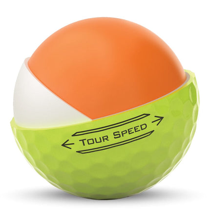 Titleist Tour Speed Golfballen geel layers