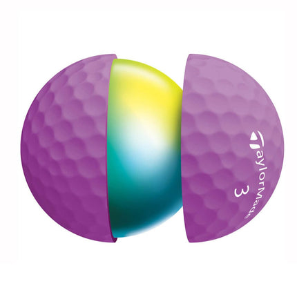 taylormade kalea matte paars golfballen layers