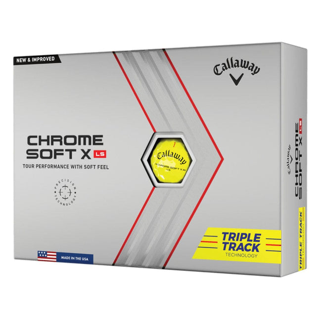 Callaway Chrome Soft X LS golfballen geel