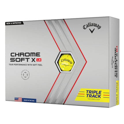 Callaway Chrome Soft X LS golfballen geel