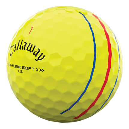 Callaway Chrome Soft X LS golfbal geel