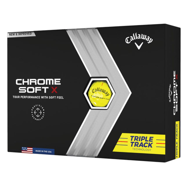 Callaway Chrome Soft X Triple Track geel