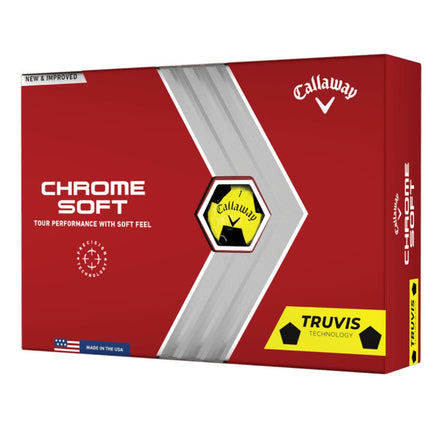 Callaway Chrome Soft Truvis Golfballen Geel