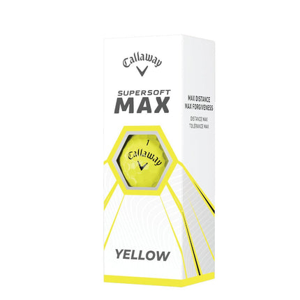 Callaway Supersoft Max golfballen geel sleeve bedrukken