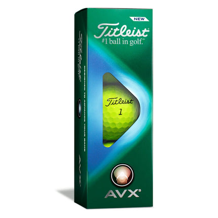 Titleist AXV golfballen geel bedrukken sleeve