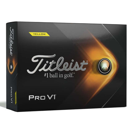 Titelsist Pro V1 Yellow - Print Golfbälle