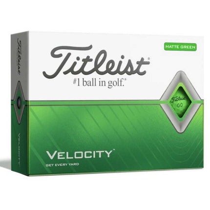 Titleist Velocity Golfballen groen bedrukken