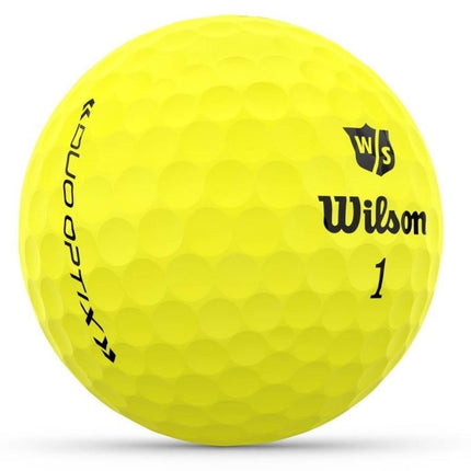 Wilson Duo Optix golfbal geel